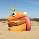Illustration for article titled Fortnite Burger Disappears From Map, Reappears In Real-Life Desert